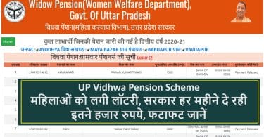UP Vidhwa Pension Scheme 