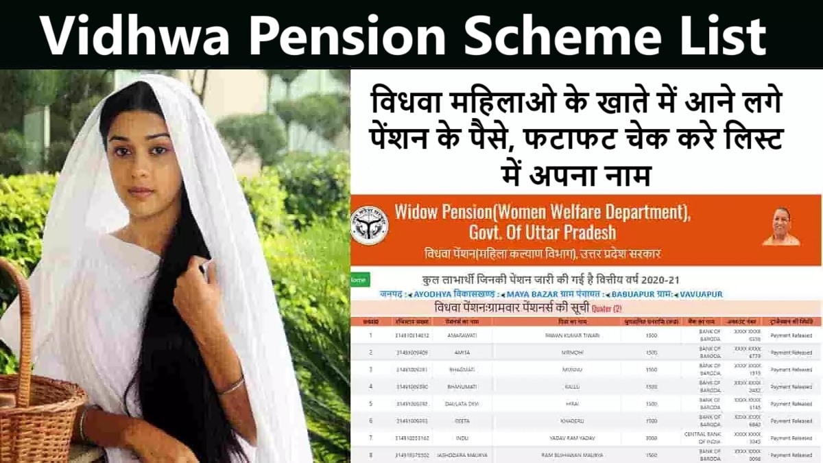 Vidhwa Pension Scheme List